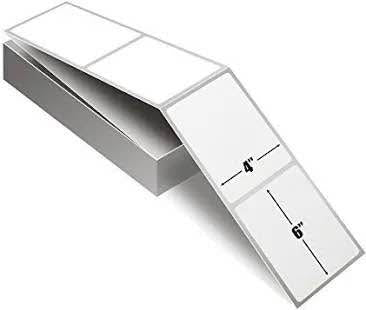 6000 4x6 fanfold direct thermal shipping labels perforated label