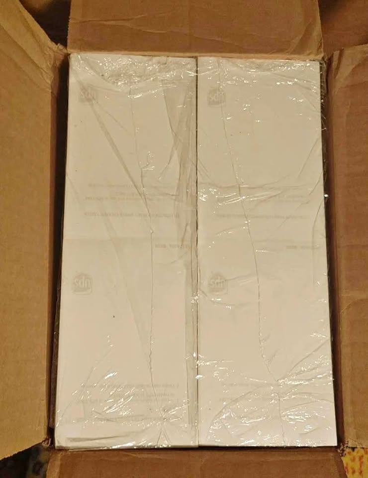 6000 4x6 fanfold direct thermal shipping labels perforated label